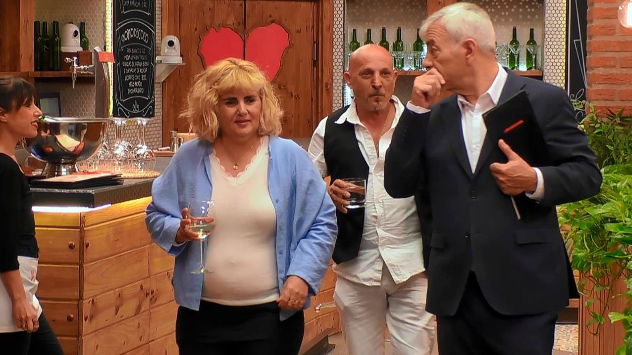 Luis y Toñi durante su cita en 'First Dates'