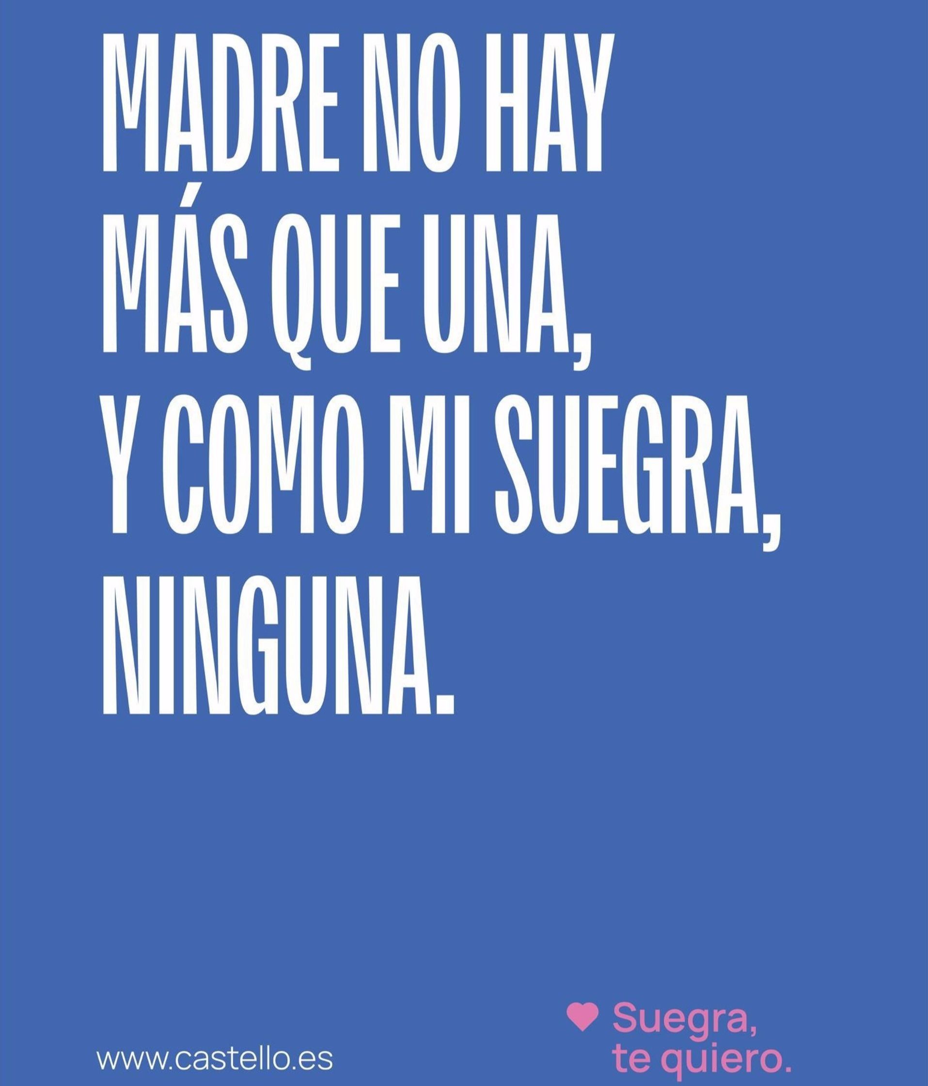 Uno de los nuevos carteles del Día de la Suegra