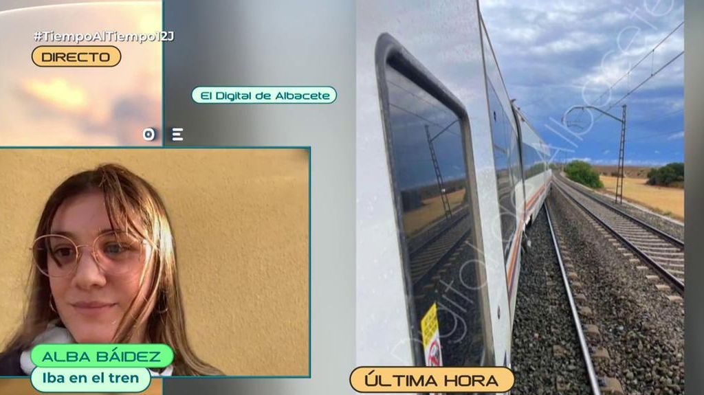 Una de las pasajeras del tren que ha descarrilado por las fuertes lluvias: “Se han apagado las luces y hemos notado un fuerte bote”