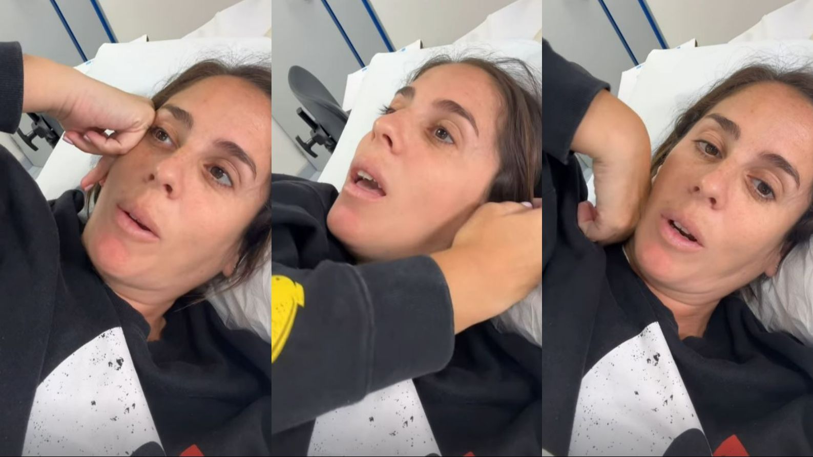 Anabel Pantoja en el hospital