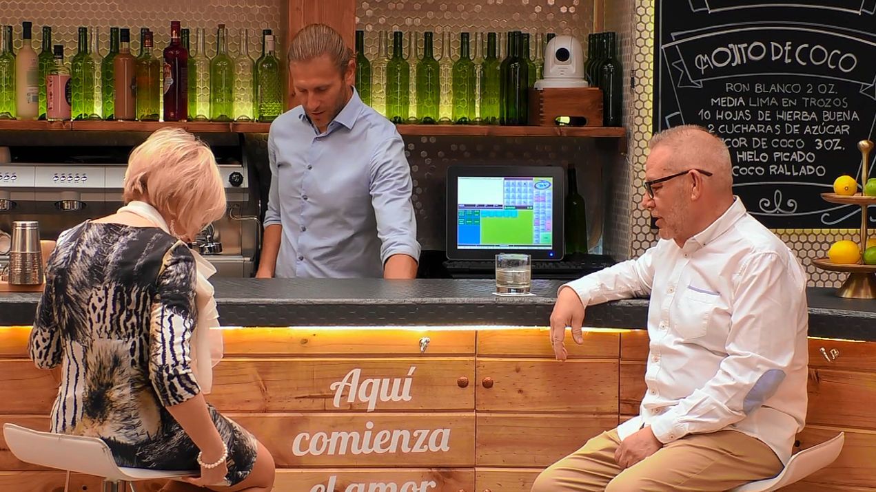 José María y Loli durante su cita en 'First Dates'