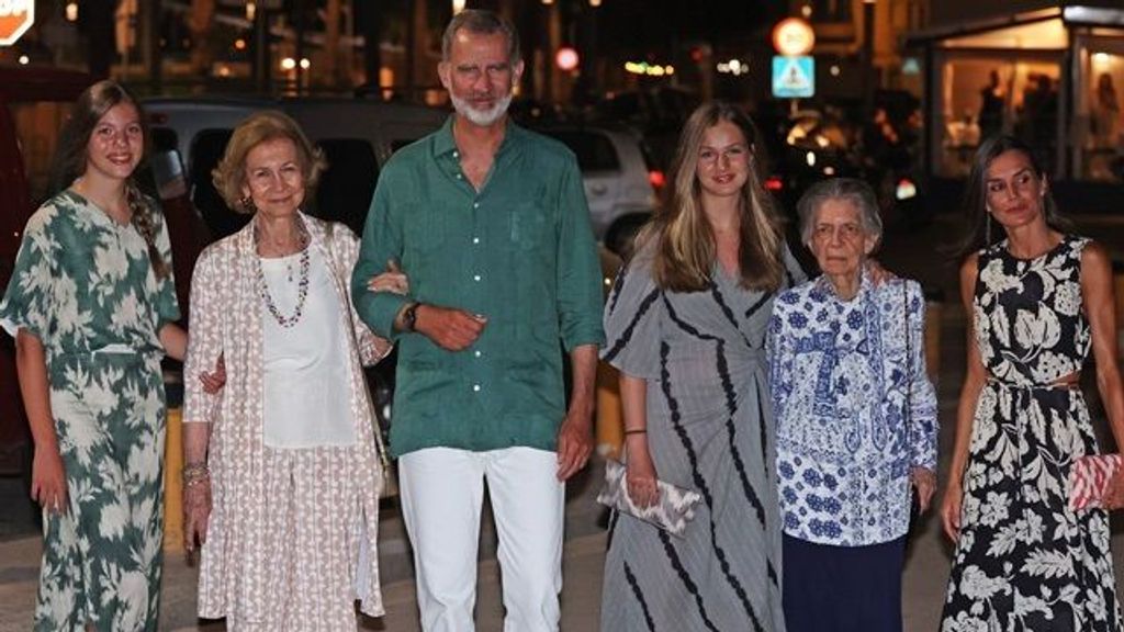 La Familia Real, la reina Sofía e Irene de Grecia en Mallorca en 2022