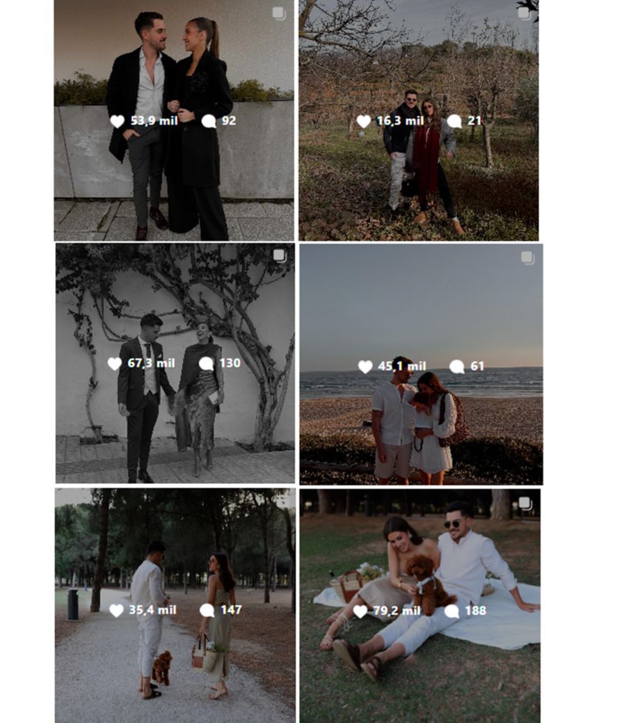 Las fotos de Marina y Jesús rompen las estadísticas de su perfil