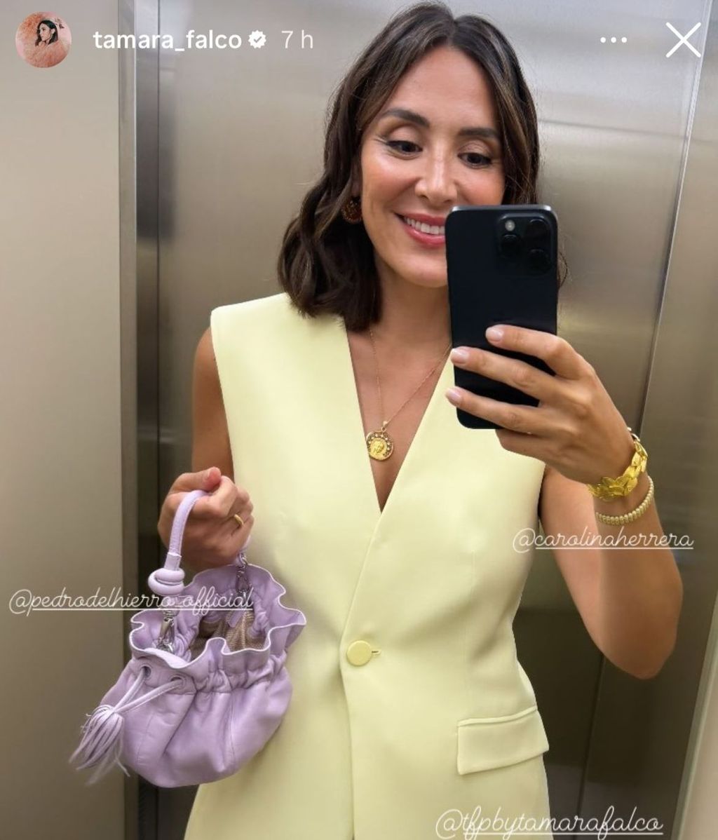 Tamara Falcó y el look de su colección de TFP by Pedro del Hierro