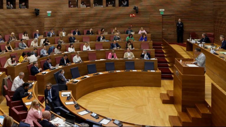 Una imagen de las cortes valencianas