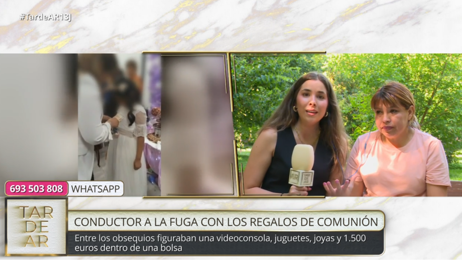 La madre de la niña comenta lo que sucedió el día de la comunión