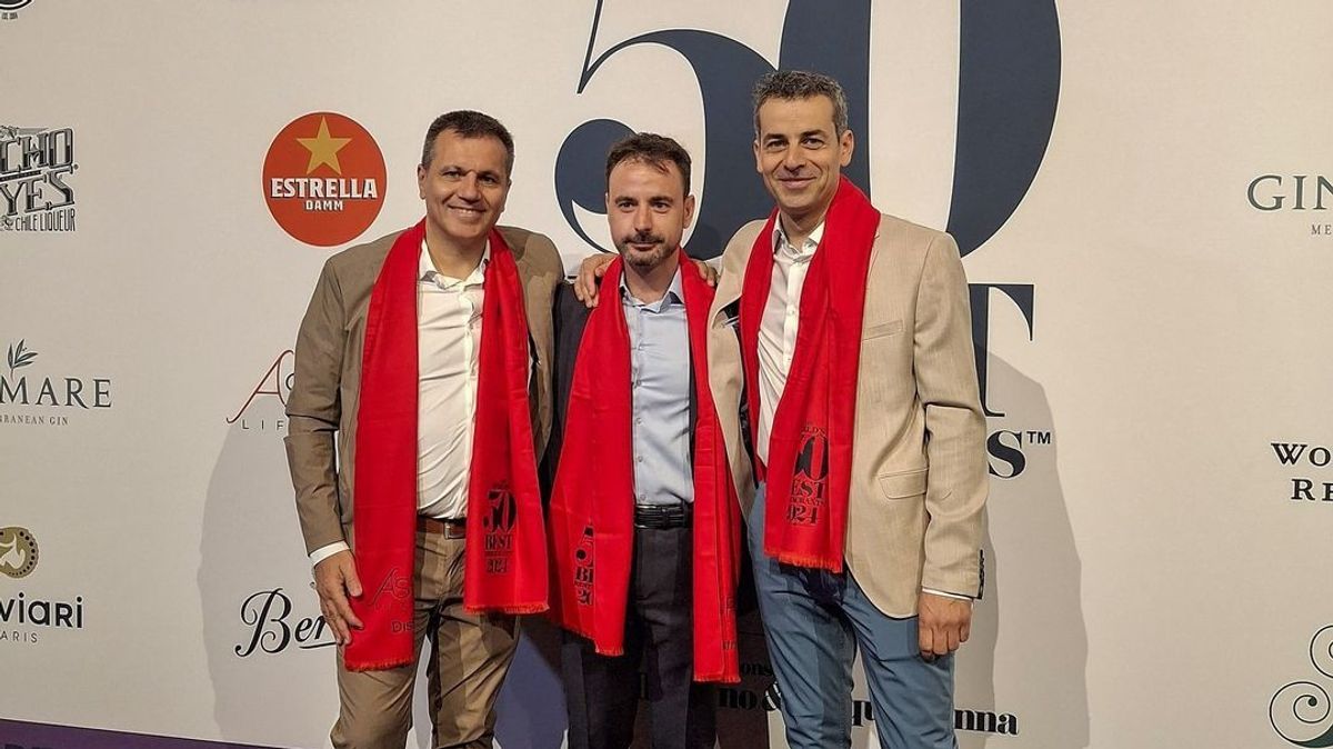 Oriol Castro, Eduard Xatruch y Mateu Casañas, dueños de 'Disfrutar'