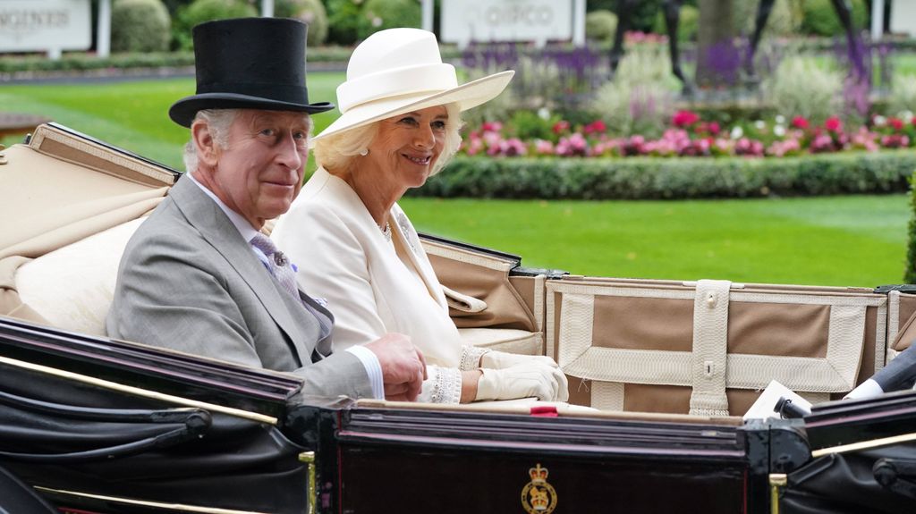 Los reyes Carlos III y Camila, en el Trooping The Colour de 2023.