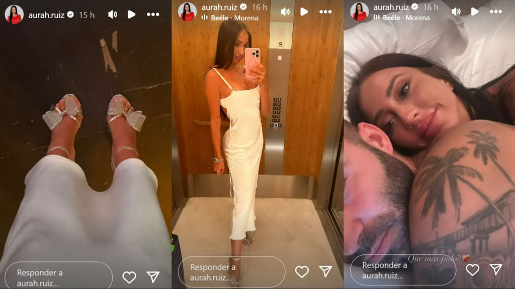 Aurah Ruiz muestra el regalo que le ha hecho Jesé Rodríguez