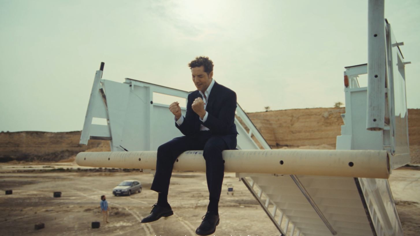David Bisbal, durante la campaña de Aena 'Un día sin aeropuertos'