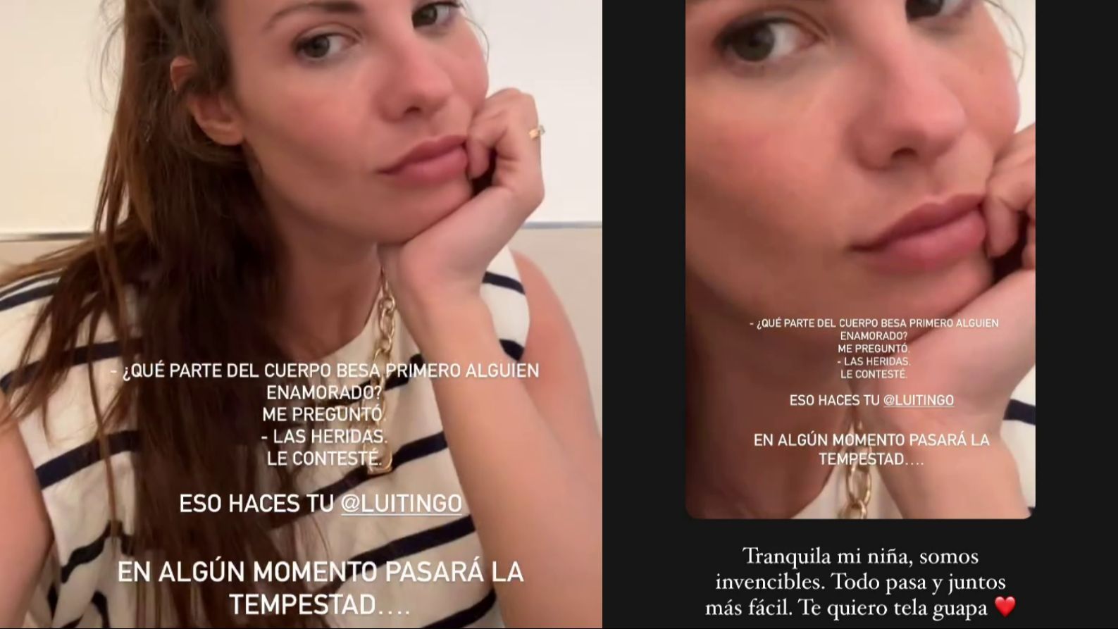 El mensaje de Jessica Bueno y la respuesta de Luitingo