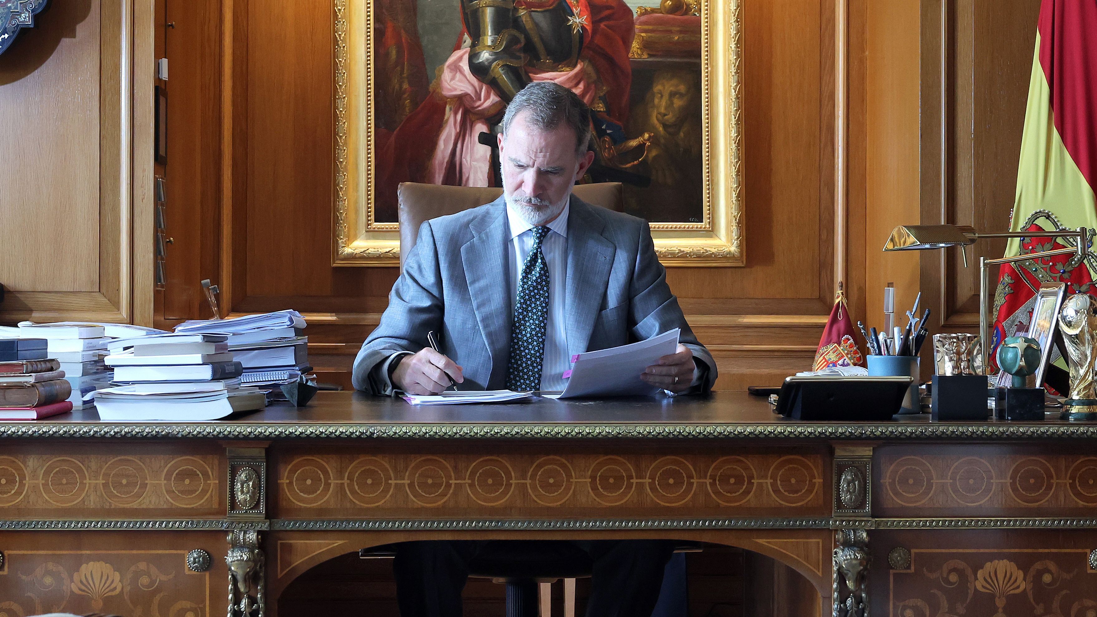 El despacho del rey Felipe VI, en vídeo