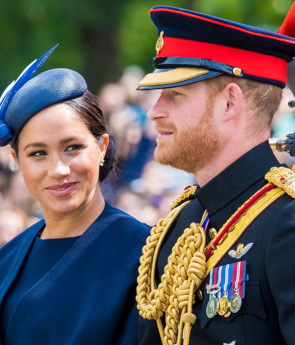 Harry y Meghan Markle en el Trooping The Colour de 2022.