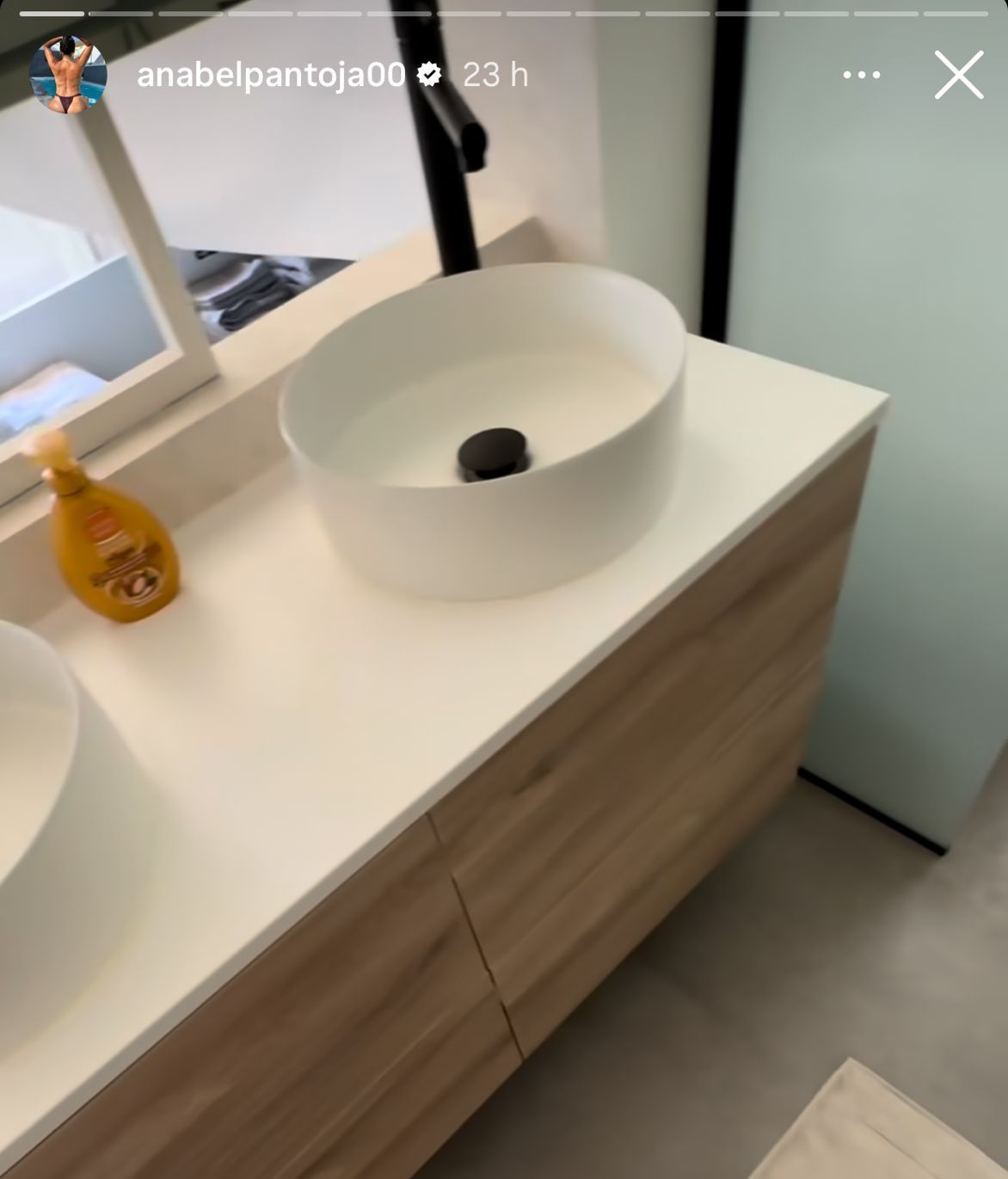 El cuarto de baño de Anabel Pantoja