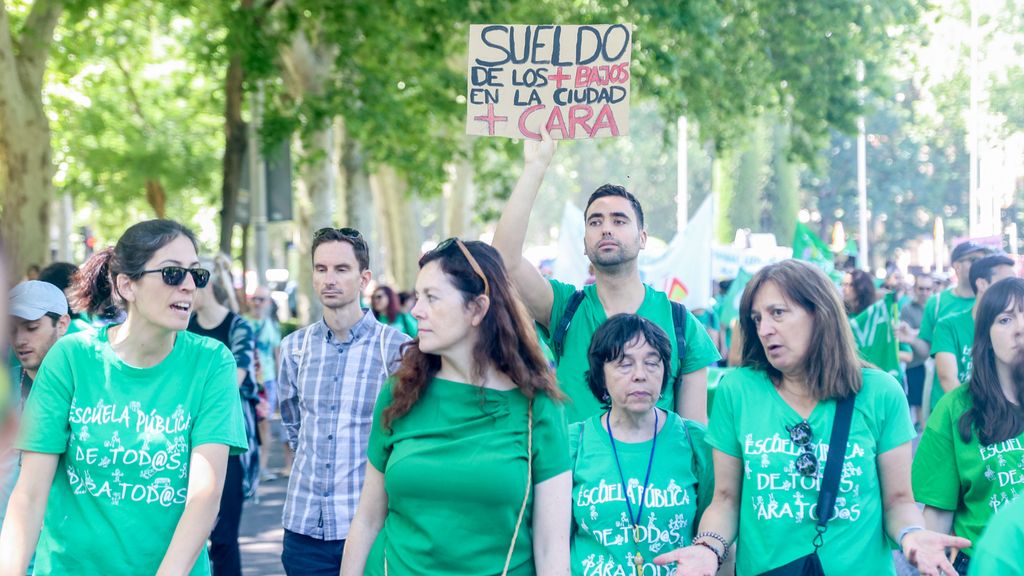 Manifestación por la educación pública en Madrid