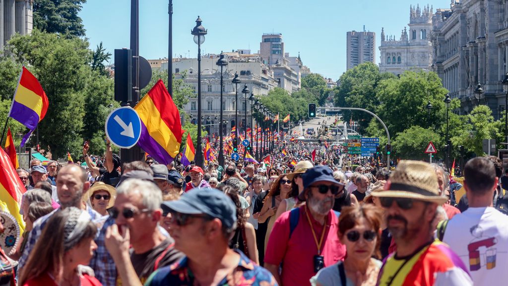 Manifestación en Madrid por la república