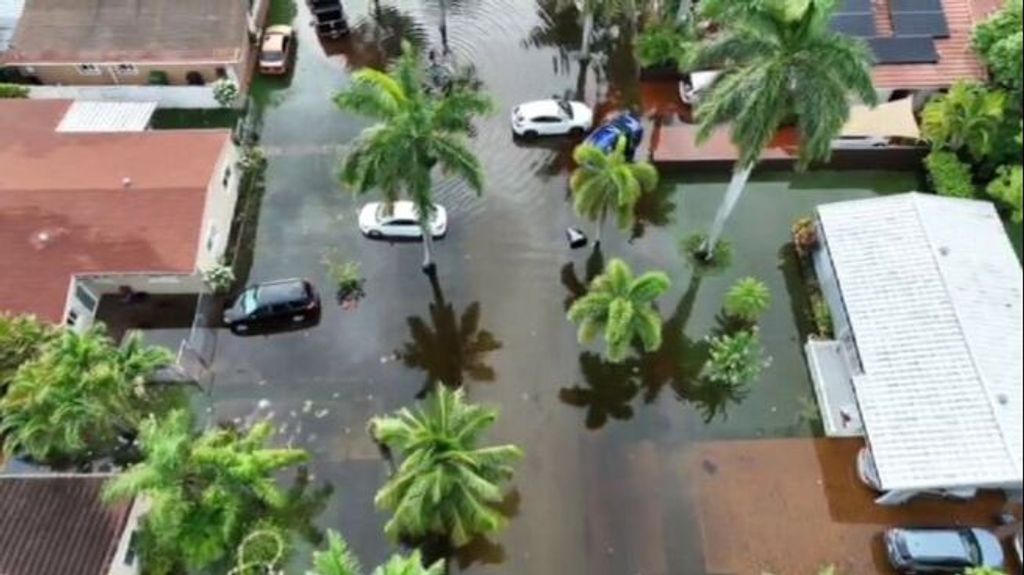Miami, en alerta por las inundaciones: tres días de lluvias torrenciales siembran el caos