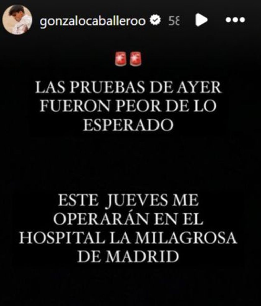 Mensaje de Gonzalo Caballero.