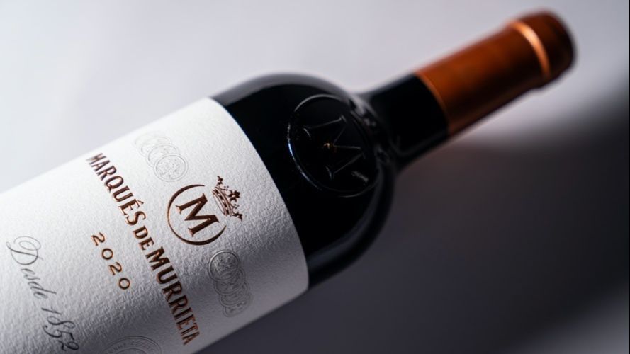 Botella de vino de Marqués de Murrieta