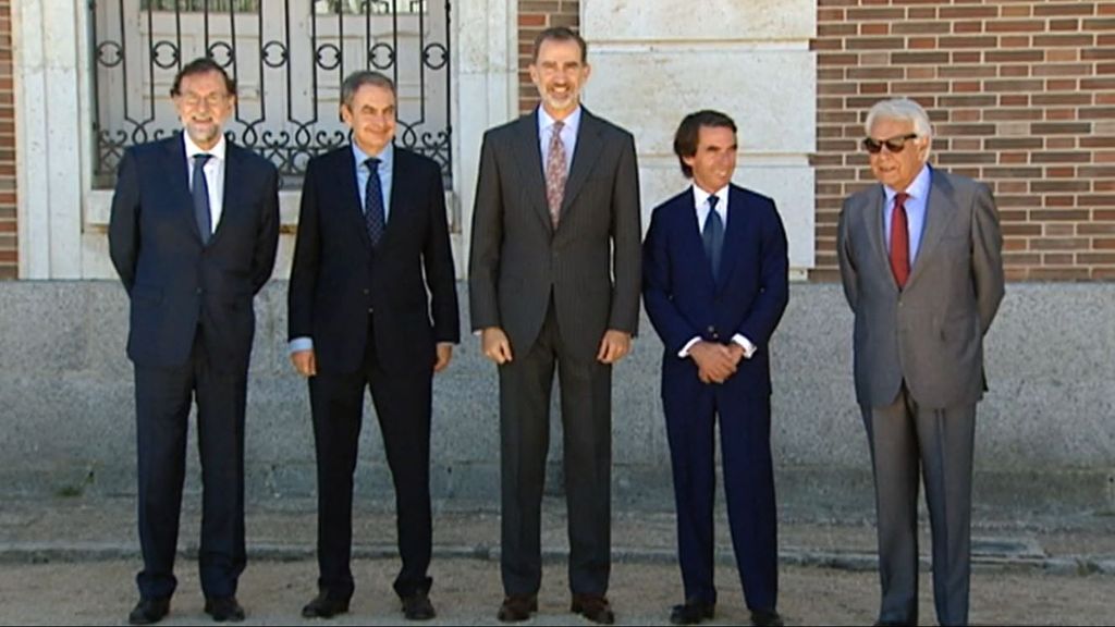 Cuatro expresidentes de España analizan los 10 años de reinado de Felipe VI