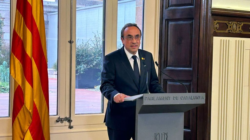 El presidente del Parlament, Josep Rull, en declaración intitucional