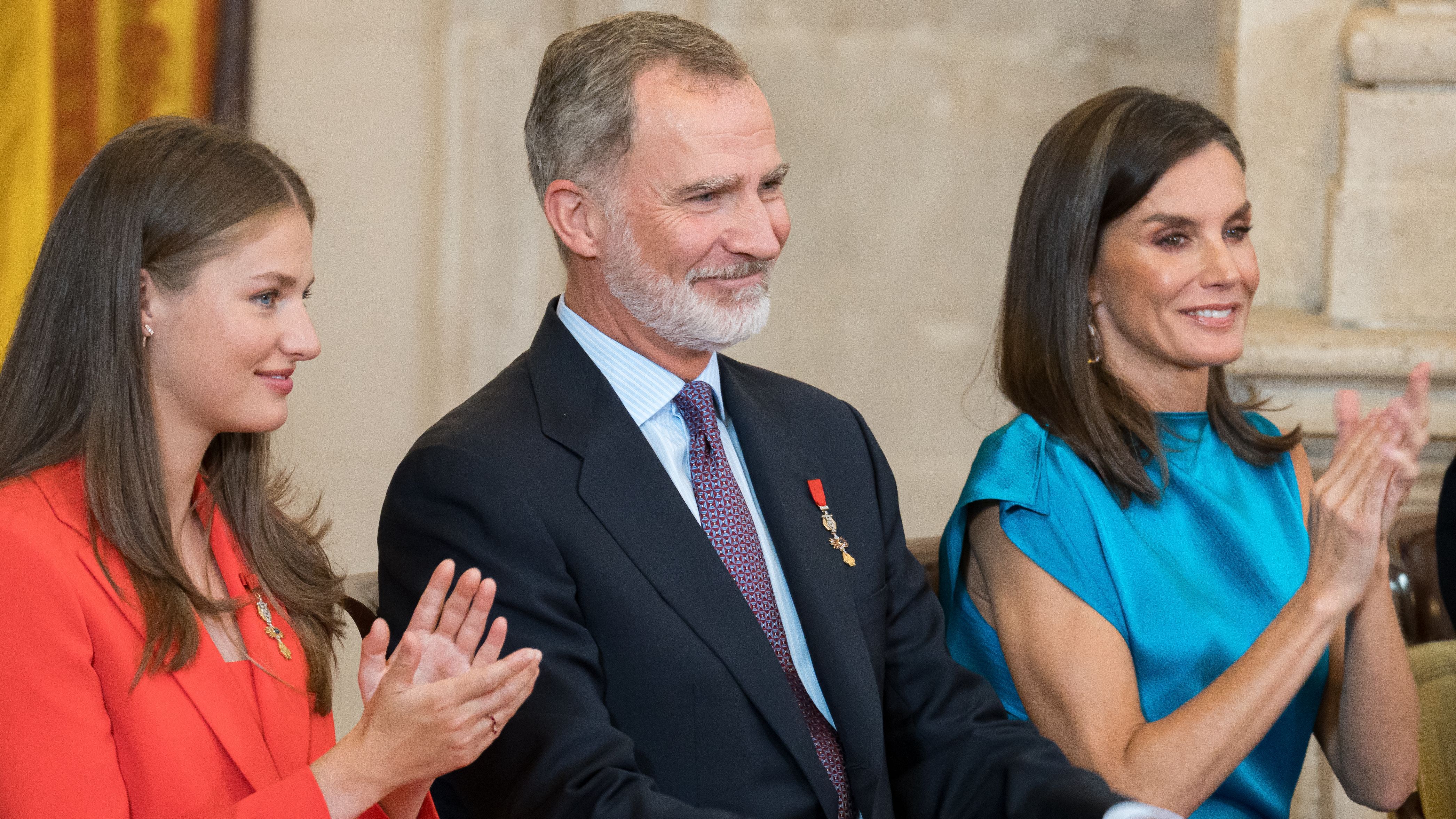 Los reyes y la princesa este 19 de junio.