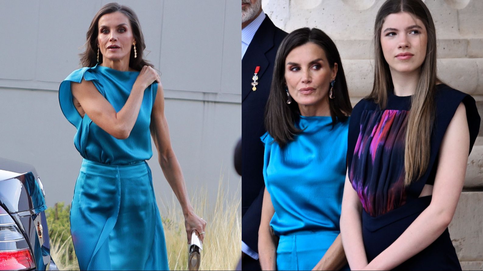 Letizia Ortiz en la ceremonia de aniversario de Felipe VI