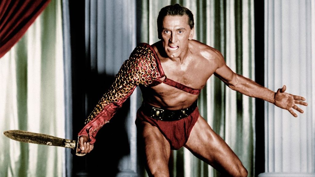 El gran Kirk Douglas como el 'Espartaco' (1960) de Stanley Kubrick.