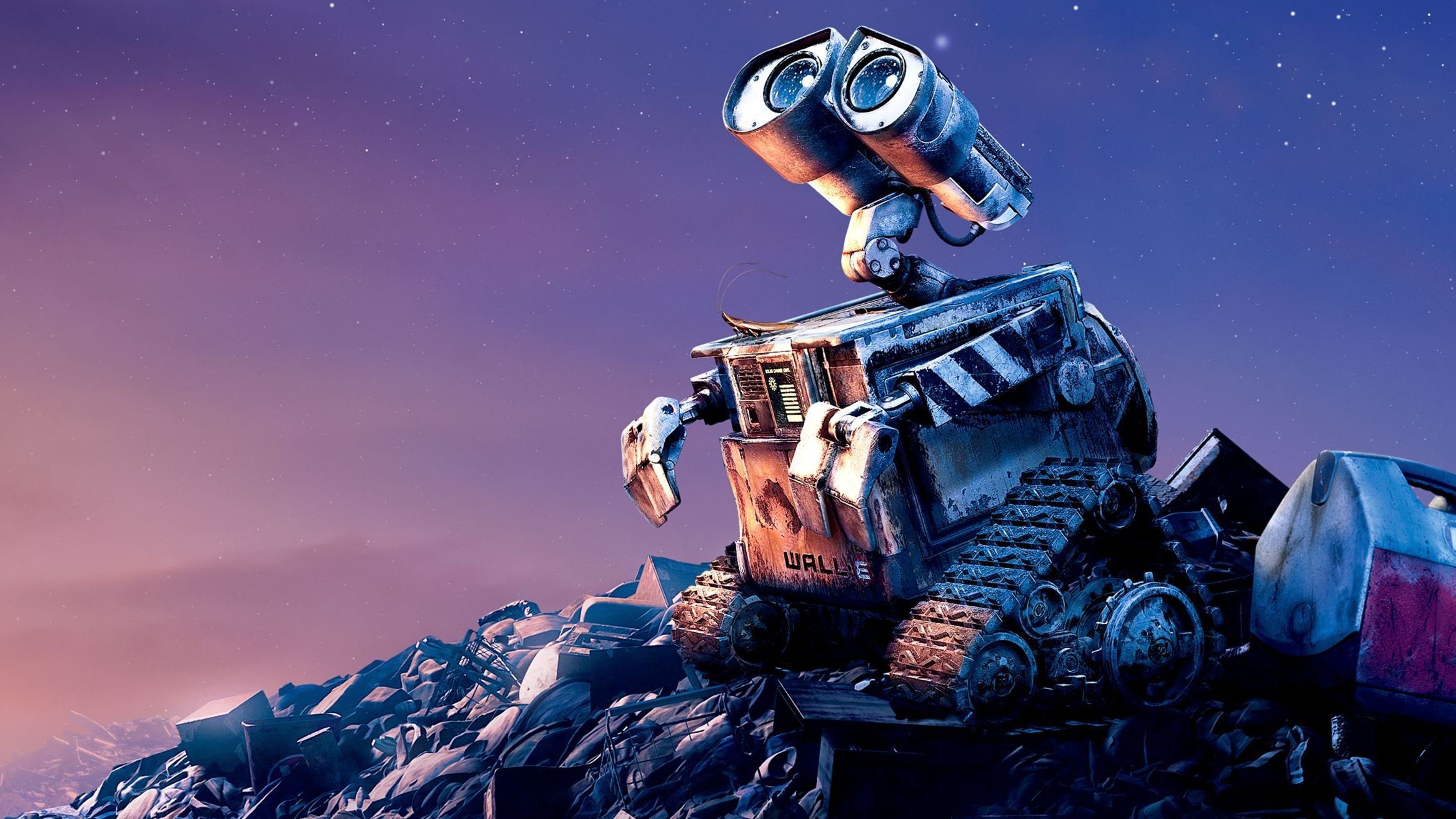 El robot Wall-E mirando al horizonte, buscando alguien con quien compartir su soledad