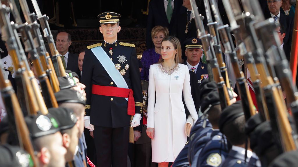 Los reyes Felipe y Letizia el día de su proclamación, el 19 de junio de 2024.