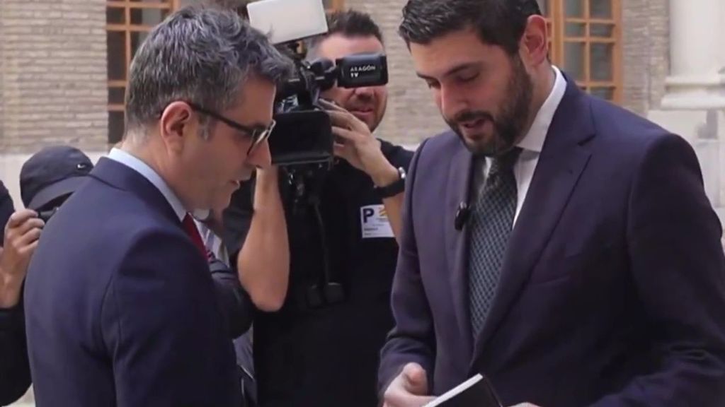 Un vicepresidente de Aragón de Vox pide perdón por grabar y difundir una conversación con Félix Bolaños