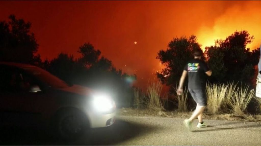 Ola de incendios en el Mediterráneo oriental, sobre todo en Grecia