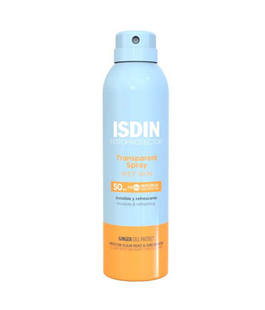 isdin fotoprotector transparent spray wet skin spf50 250ml