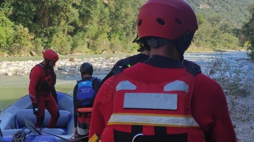 Los bomeros de Huesca en un rescate en una imagen de archivo