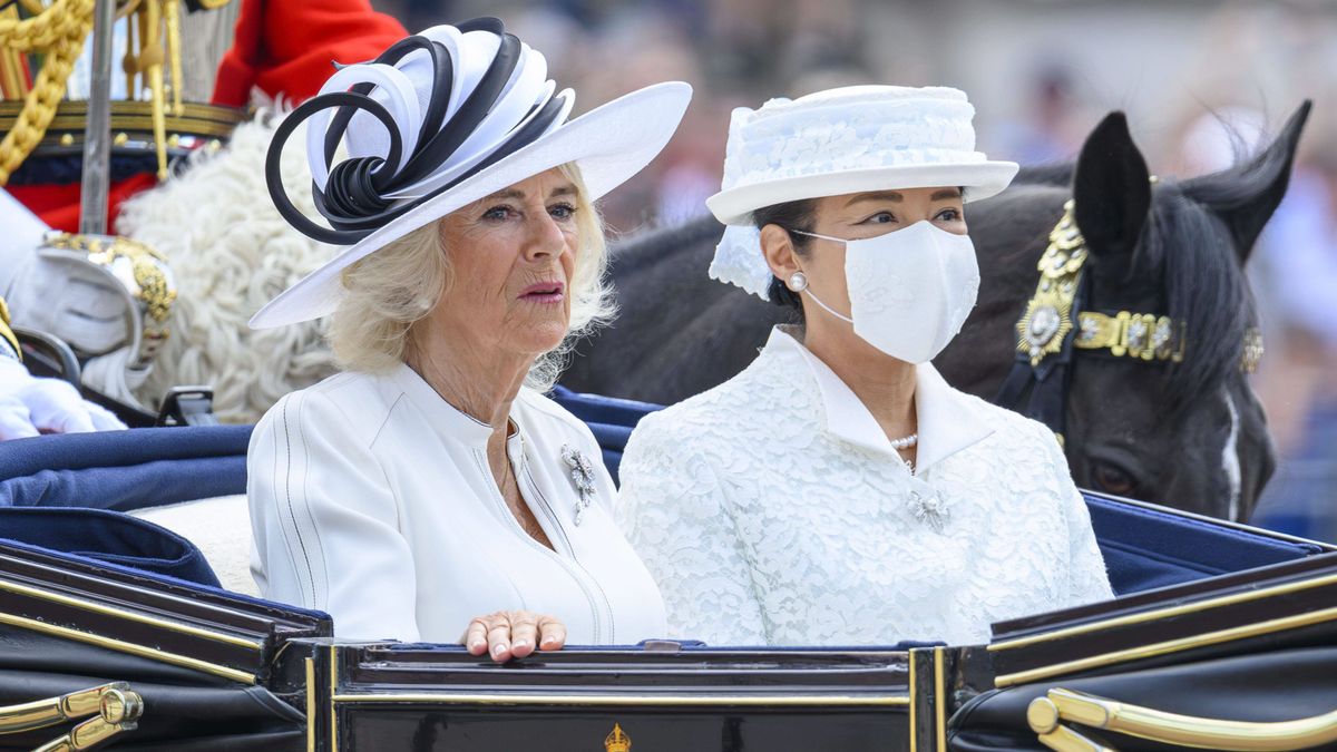La reina Camila y la emperatriz Masako, este 25 de junio.