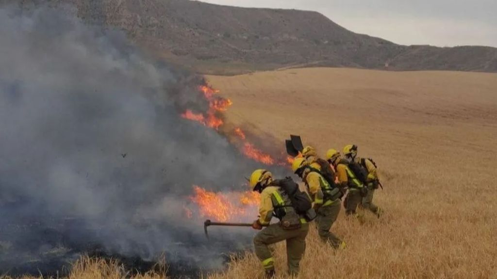 Incendio forestal en el Cerro del Viso, con amenaza en Alcalá de Henares: el fuego entra "en fase de control"