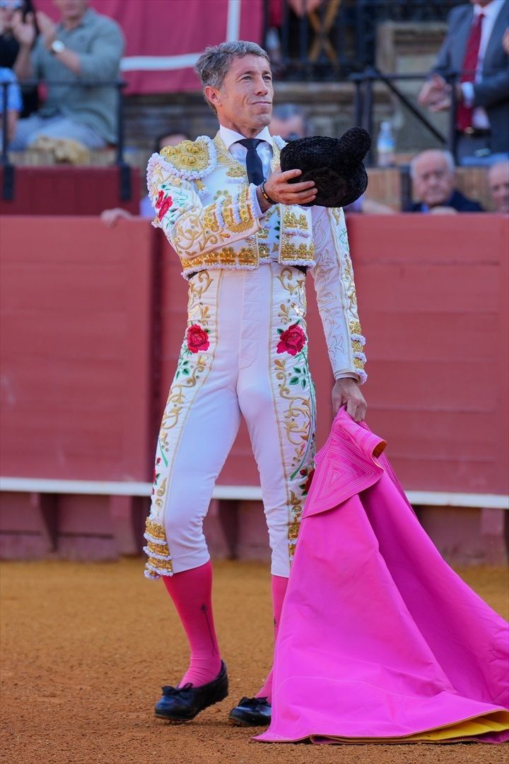 Manuel Escribano, en La Maestranza el pasado abril