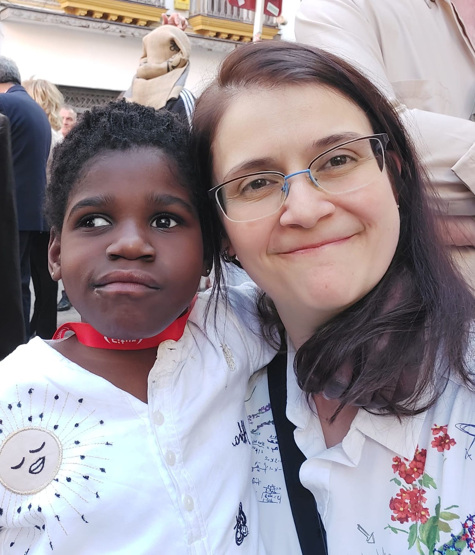 María del Mar y Cove en una de sus salidas