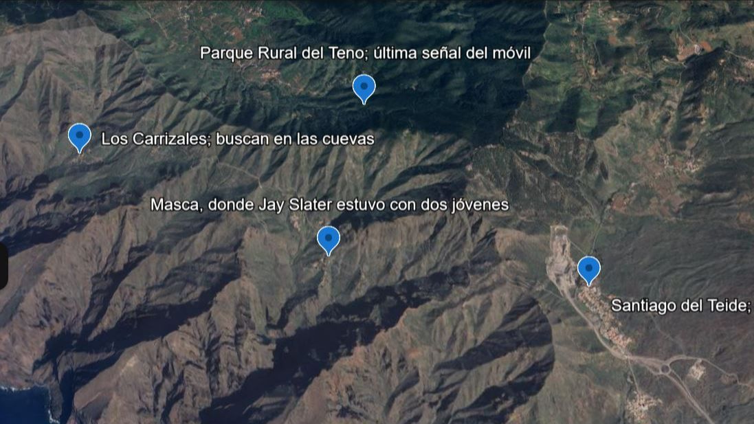 Desaparición de Jay Slater en Masca
