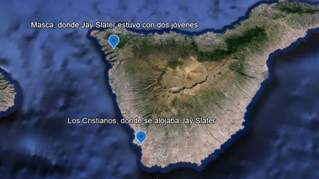 Mapa de la desaparición de Jay Slater: de Los Cristianos a Masca