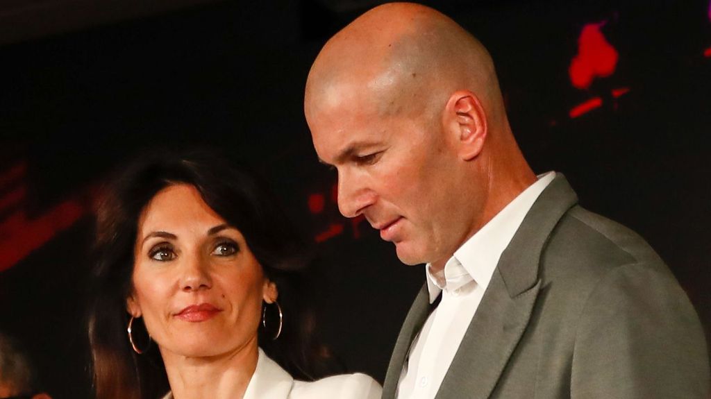 Zinedine Zidane y Veronique Fernández