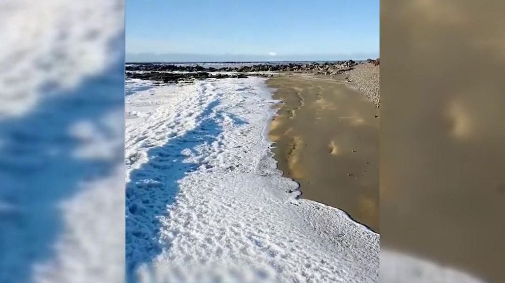 Mar congelado en Argentina: cómo puede producirse este fenómeno tan extraño