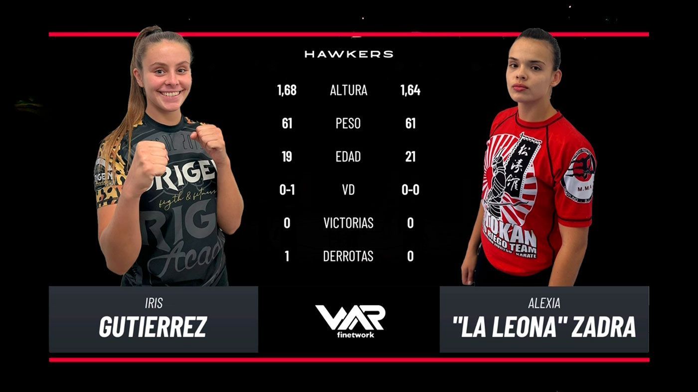 Ver online completo combate Iris Gutiérrez vs Alexia Zadra - WAR MMA
