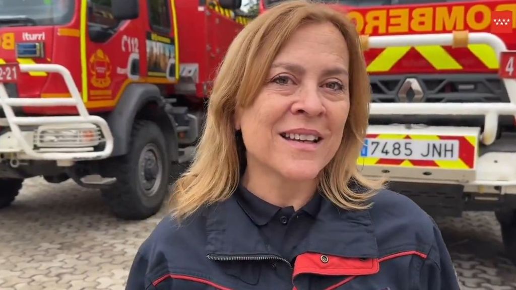 María Jesús, la primera mujer en formar parte de Bomberos de la Comunidad de Madrid