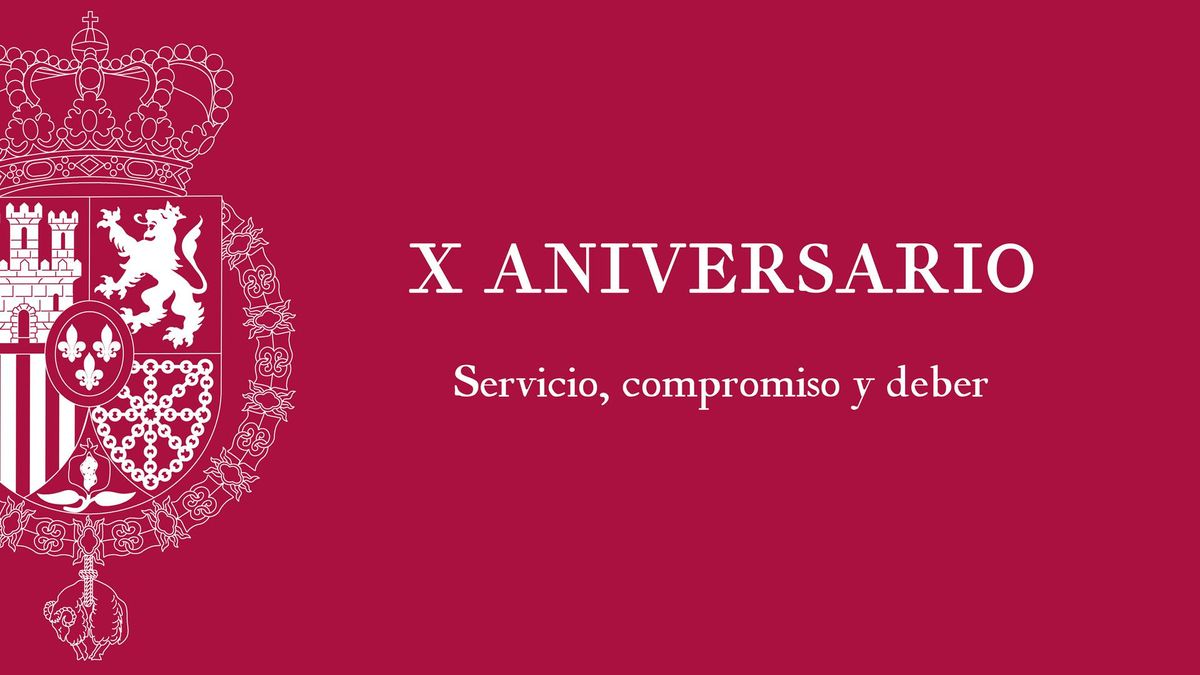 'Servicio, Compromiso Y Deber', El Emblema Elegido Por El Rey En El Décimo Aniversario De Su Proclamación