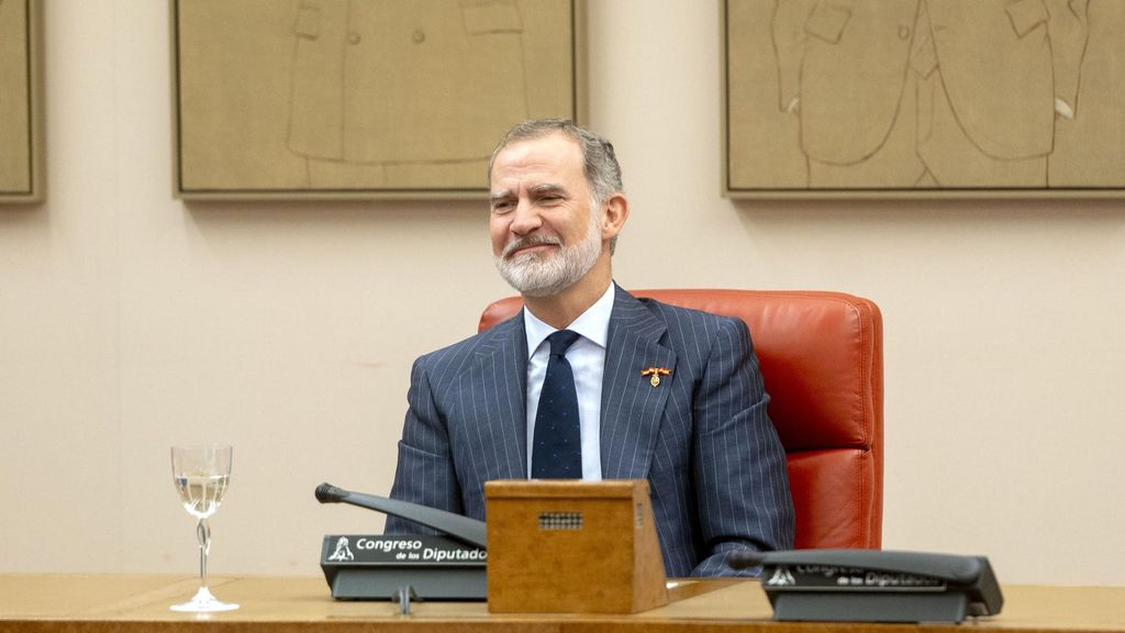 EL Rey Felipe VI preside la entrega de la IV edición del ‘Premio 15 de junio’ en el Congreso.