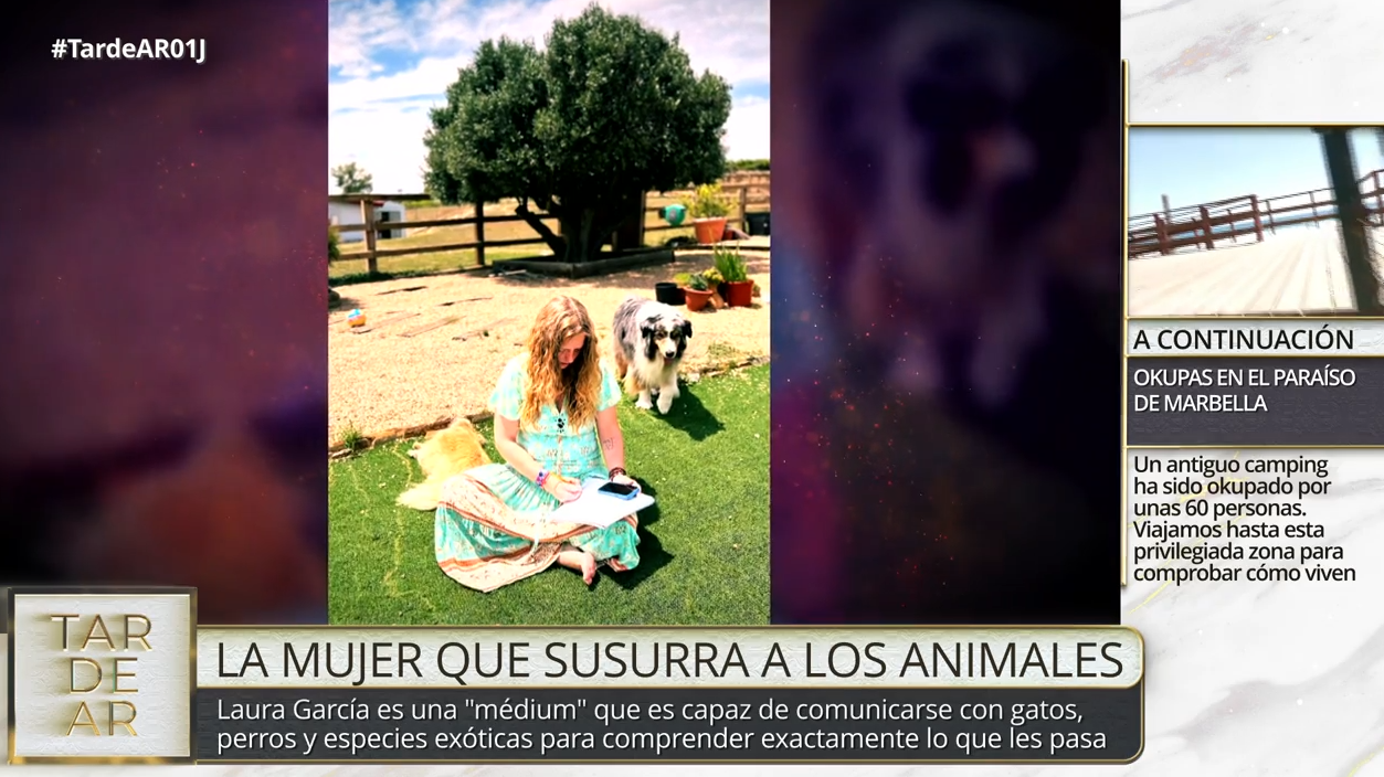 Así es Laura García, la mujer que susurra a los animales: "Yo veo la energía de los humanos a través de sus mascotas"