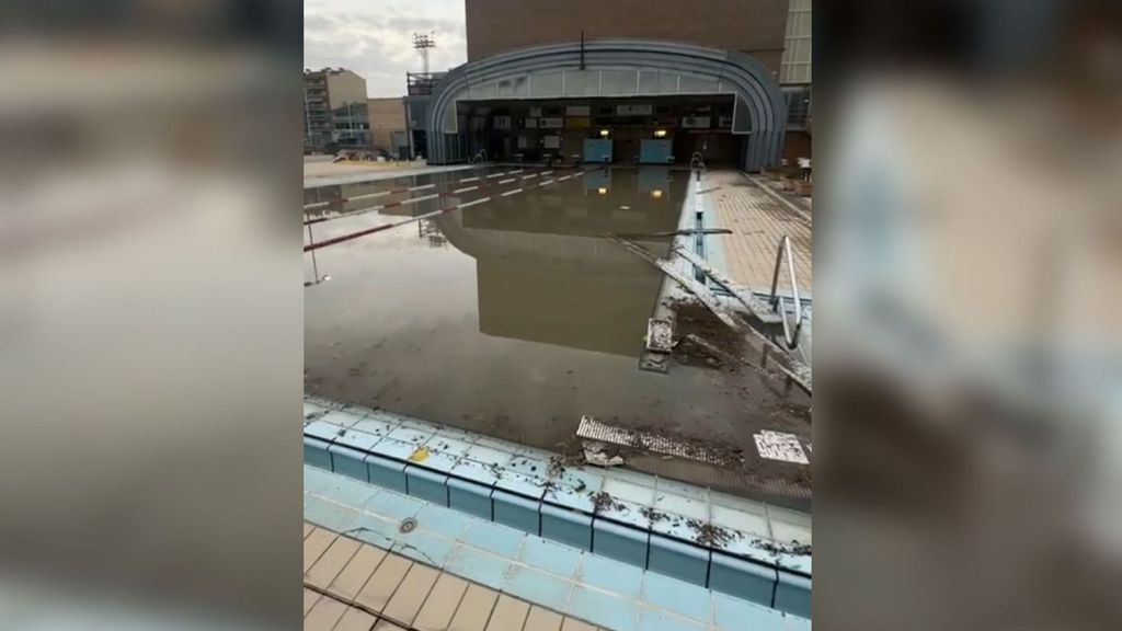 Las inundaciones de Balaguer han provocado grandes destrozos, sobre todo, en polideportivos