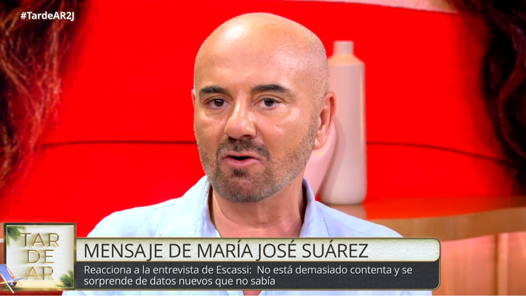El mensaje de María José Suárez que desmiente las palabras de Álvaro Muñoz Escassi tras su entrevista en 'TardeAR'