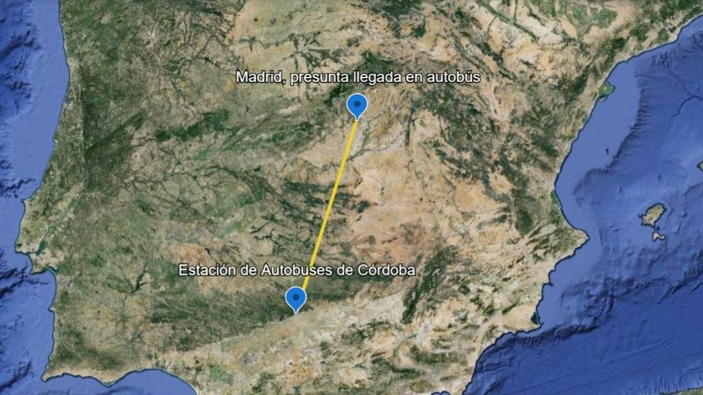 El supuesto trayecto en autobús de Paco Molina: de Córdoa a Madrid